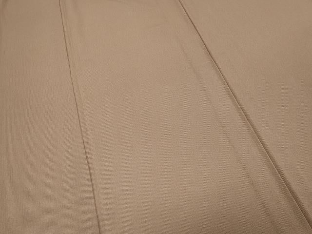 平和屋着物▽上質な色無地 単衣 色無地 作家物 柿渋染 白茶色 正絹 逸品 CAAT1382ev