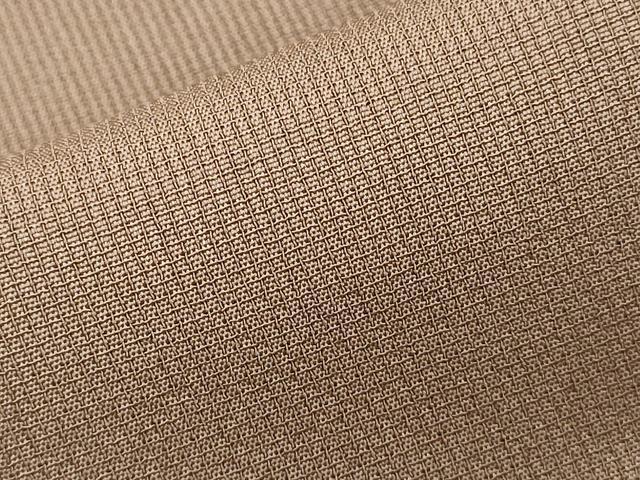 平和屋着物▽上質な色無地 単衣 色無地 作家物 柿渋染 白茶色 正絹 逸品 CAAT1382ev