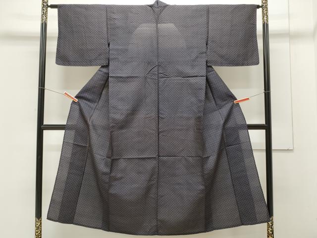 平和屋着物▽上質な紬 単衣 紬 吉祥文 正絹 逸品 未使用 CAAT1385ev