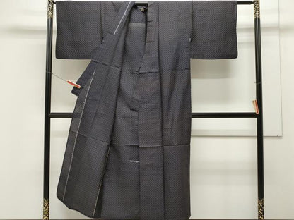 平和屋着物▽上質な紬 単衣 紬 吉祥文 正絹 逸品 未使用 CAAT1385ev