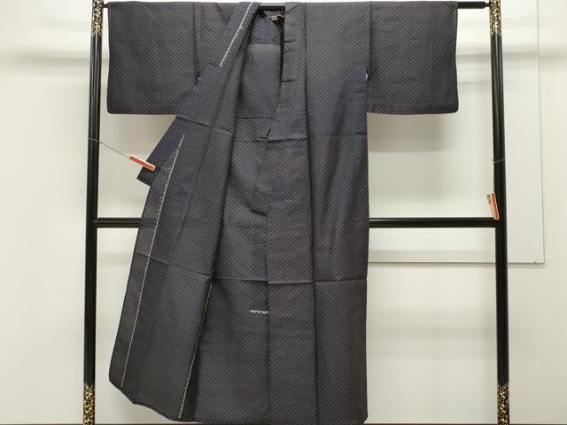 平和屋着物▽上質な紬 単衣 紬 吉祥文 正絹 逸品 未使用 CAAT1385ev