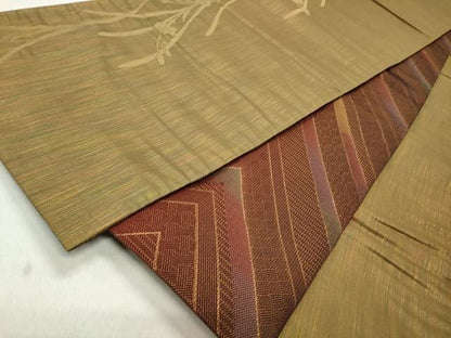 平和屋着物◎両面 全通柄袋帯 吉祥文 金糸 やまと誂製 正絹 逸品 CAAT2034yk