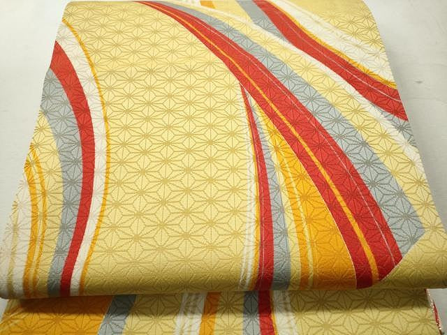 平和屋着物◎両面 全通柄袋帯 吉祥文 銀糸 正絹 逸品 CAAT2074yk