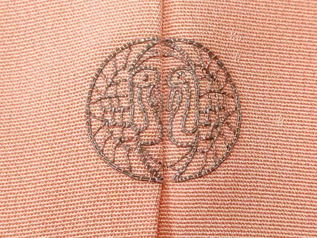 K0681 美品 逸品 上品 藤 地紋様 正絹 色無地 K0681 美品 逸品 上品 藤 地紋様 正絹 色無地