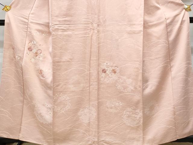 平和屋着物□中国三大刺繍 相良刺繍 訪問着 花丸文 正絹 逸品