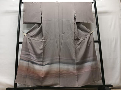 平和屋着物▽豪華色留袖 単衣 霞文 風景文 暈し染め 正絹 逸品 CAAT3236xe