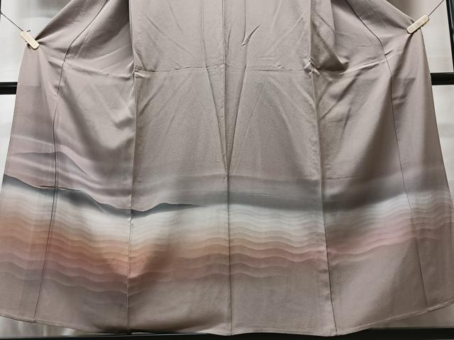 平和屋着物▽豪華色留袖 単衣 霞文 風景文 暈し染め 正絹 逸品 CAAT3236xe