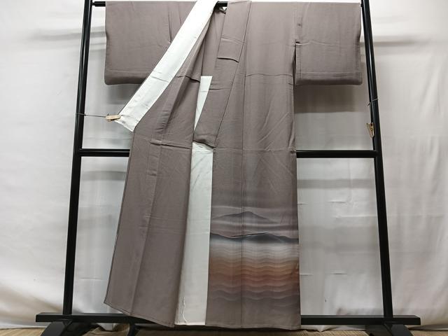 平和屋着物▽豪華色留袖 単衣 霞文 風景文 暈し染め 正絹 逸品 CAAT3236xe