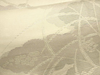 平和屋着物＊夏物 六通柄袋帯 雲重ね草花文 銀糸 正絹 逸品 CAAT3616eg