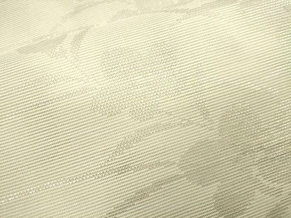 平和屋着物＊夏物 六通柄袋帯 草花文 銀糸 正絹 逸品 CAAT3620eg