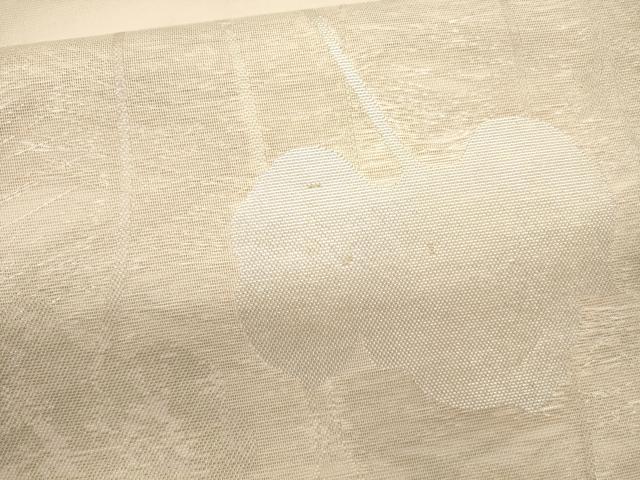 平和屋着物＊夏物　太鼓柄袋帯　蔦の葉文　金銀糸　正絹　逸品　CAAT3637eg