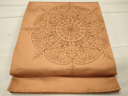 平和屋着物◎太鼓柄袋帯 総駒刺繍 正倉院花文 正絹 逸品 CAAT4744in