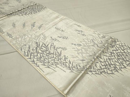 平和屋着物◎六通柄袋帯 唐織 蔦草文 銀糸 正絹 逸品 CAAT4782in