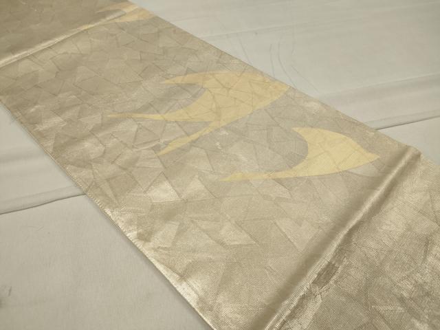 平和屋着物◎六通柄袋帯 飛鶴文 金彩 正絹 逸品 CAAT4788in