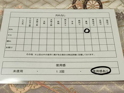 平和屋着物◎六通柄袋帯 唐織 花車舞蝶文 金糸 正絹 逸品 CAAT4791in