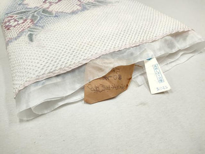 平和屋着物●名門 藤娘きぬたや・総絞り 羽織 解き反物 草花文 羽尺 逸品 CAAT5407th