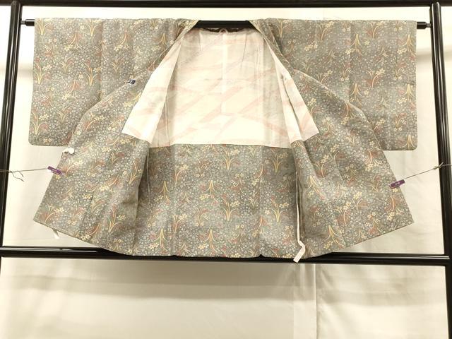 平和屋着物∞道行コート　花唐草文　暈し染め　さが美扱い　正絹　逸品　CAAT5609id