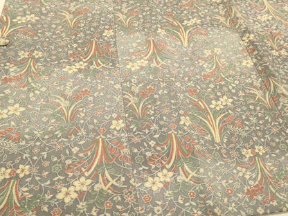 平和屋着物∞道行コート　花唐草文　暈し染め　さが美扱い　正絹　逸品　CAAT5609id