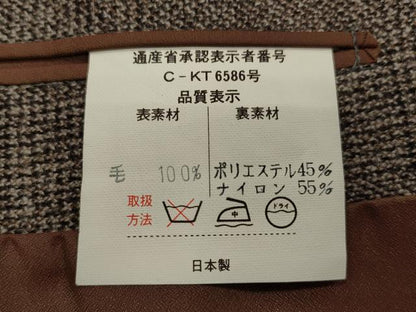 平和屋着物＃男性　和装コート　格子柄　キングサイズ　正絹　逸品　CAAT5614id