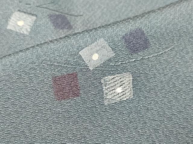 平和屋着物∞羽織　色紙文　暈し染め　正絹　逸品　CAAT5634id