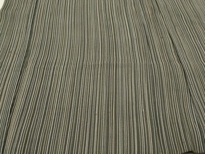 平和屋着物▽羽織　単衣　縞　正絹　逸品　CAAT5642id