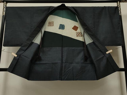 平和屋着物∞男性 本場大島紬 羽織 100亀甲 総詰め 正絹 逸品 CAAT5649id