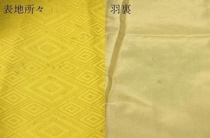 平和屋着物＃道行コート　手描き　雲取り人物風景文　暈し染め　ロング丈　正絹　逸品　CAAT5659id