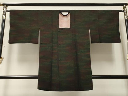 平和屋着物∞道行コート 霞文 ロング丈 正絹 逸品 CAAT5661id