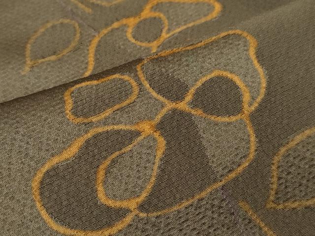 平和屋着物∞道行コート 霞草花文 暈し染め 金彩 正絹 逸品 CAAT5675id