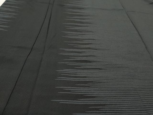 平和屋着物▽道中着　単衣　吉祥文　黒地　ロング丈　正絹　逸品　CAAT5685id