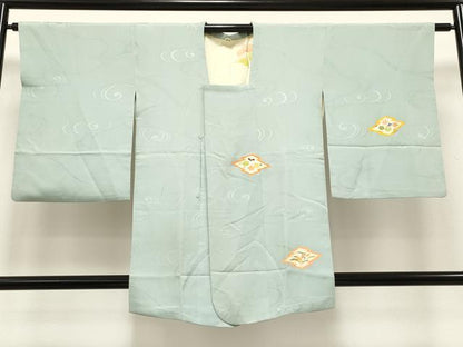平和屋着物＃道行コート　松皮菱花文　金彩　正絹　逸品　CAAT5697id