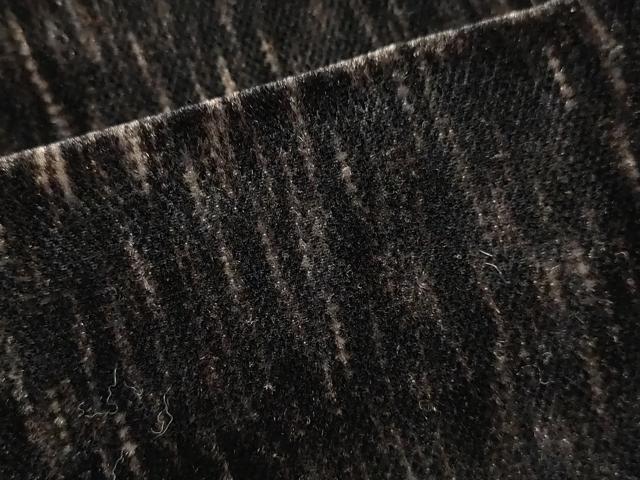 平和屋着物∞和装コート　ベロア　霞文　黒地　逸品　CAAT5701id