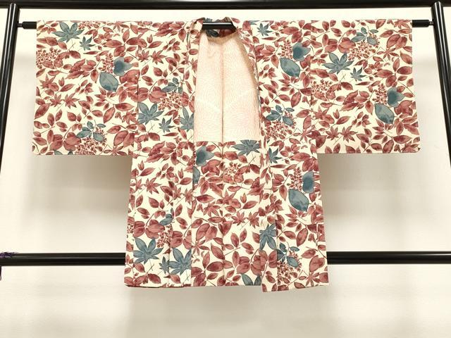 平和屋着物∞羽織 枝花文 正絹 逸品 未使用 CAAT5713id