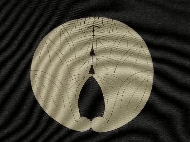 平和屋着物∞男性 長羽織 黒紋付き 正絹 逸品 CAAT5716id