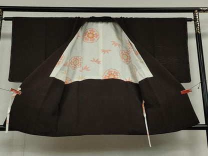 平和屋着物∞道行コート　刺繍　更紗花文　正絹　逸品　未使用　CAAT5720id