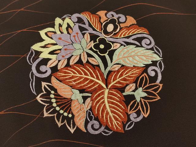 平和屋着物∞道行コート　刺繍　更紗花文　正絹　逸品　未使用　CAAT5720id