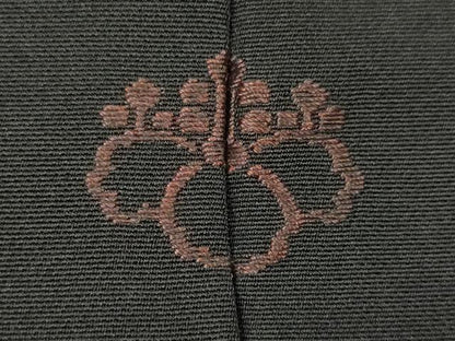 平和屋着物＃羽織　総刺繍　花唐草文　黒地　正絹　逸品　CAAT5723id