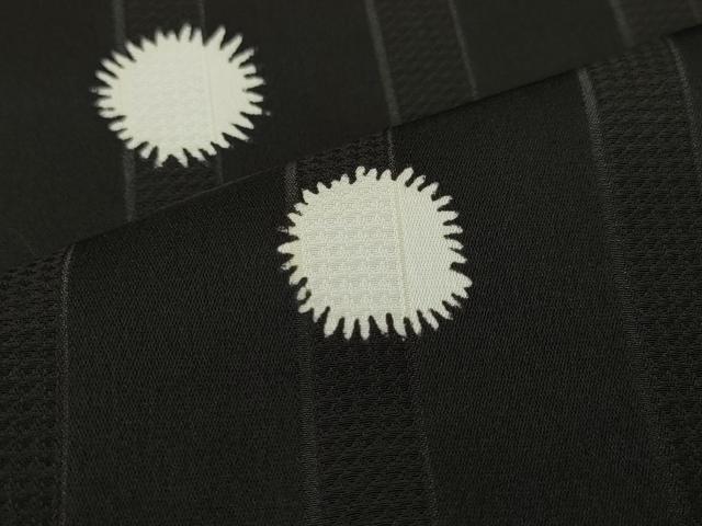 平和屋着物∞羽織　吉祥文　黒地　正絹　逸品　CAAT5724id