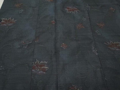 平和屋着物∞本場大島紬 道行コート 更紗唐草文 正絹 逸品 CAAT5729id