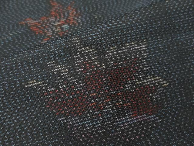 平和屋着物∞本場大島紬 道行コート 更紗唐草文 正絹 逸品 CAAT5729id