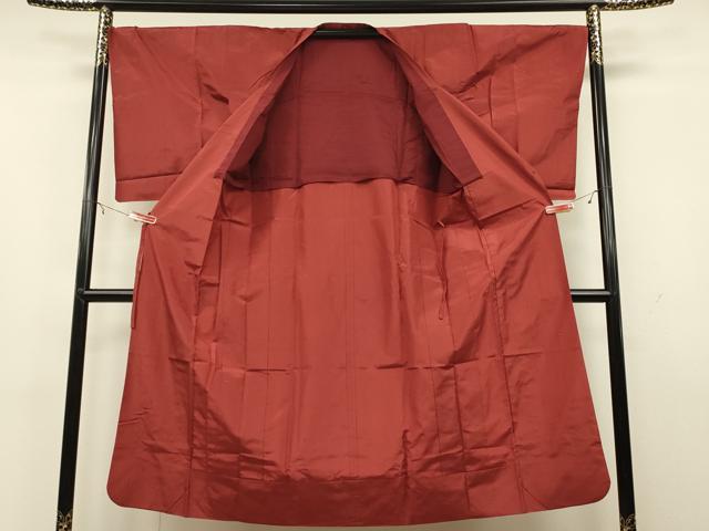 平和屋着物▽道行コート　単衣　格子地紋　ロング丈　正絹　逸品　CAAT5741id