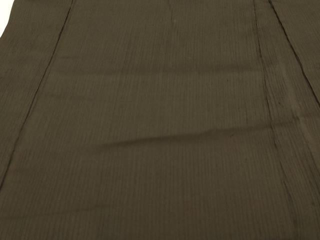 平和屋着物∞男性　羽織　鉄黒色　正絹　逸品　CAAT5743id