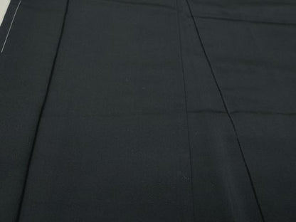 平和屋着物▽男性　長羽織　単衣　紋付き　濃藍色　正絹　逸品　未使用　CAAT5762id