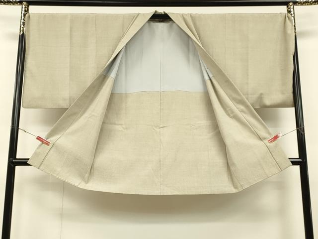 平和屋着物●白鷹お召　110亀甲　総詰め　濃海松茶色地　正絹　逸品　DABD1846ps 平和屋本店○極上 白鷹お召 置賜紬 110亀甲 証紙付き 逸品 DZAB4063kh6
