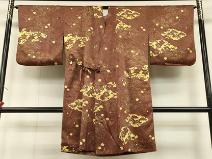 平和屋着物∞道中着　雲重ね松竹梅文　ロング丈　正絹　逸品　CAAT5764id
