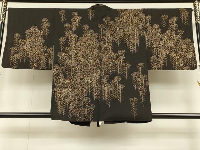 平和屋着物∞道中着　枝花文　金彩　正絹　逸品　CAAT5779id