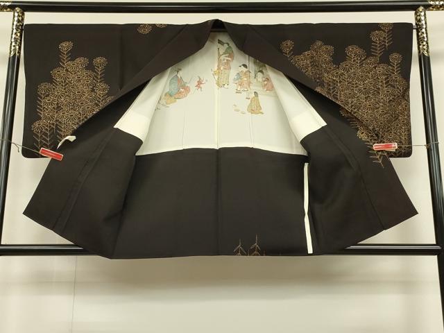 平和屋着物∞道中着　枝花文　金彩　正絹　逸品　CAAT5779id