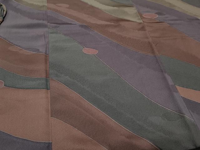 平和屋着物∞道中着　斜線吉祥文　正絹　逸品　CAAT5819id