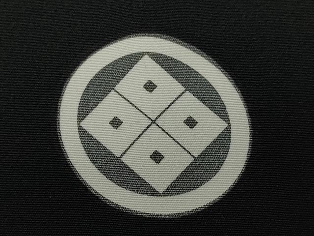 平和屋着物＃男性　羽織　黒紋付き　正絹　逸品　CAAT5829id