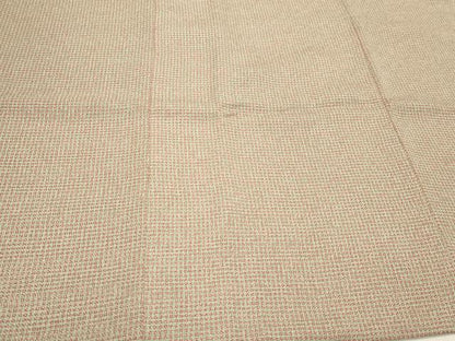 平和屋着物＃道行コート　格子吉祥文　ロング丈　正絹　逸品　CAAT5831id